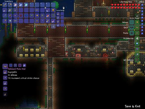 Terraria - Гайд по сбору комплекта Святой брони и Святого оружия а также Мотобура